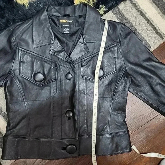 Metrostyle Vintage Leather Blazer & Pants Set – Size 14 🔥 - Picture 7 of 13